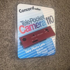 RARE Concord Tele-Pocket 110 Camera 110TEF VINTAGE NEW N PACKAGE ELEC FLASH STRA