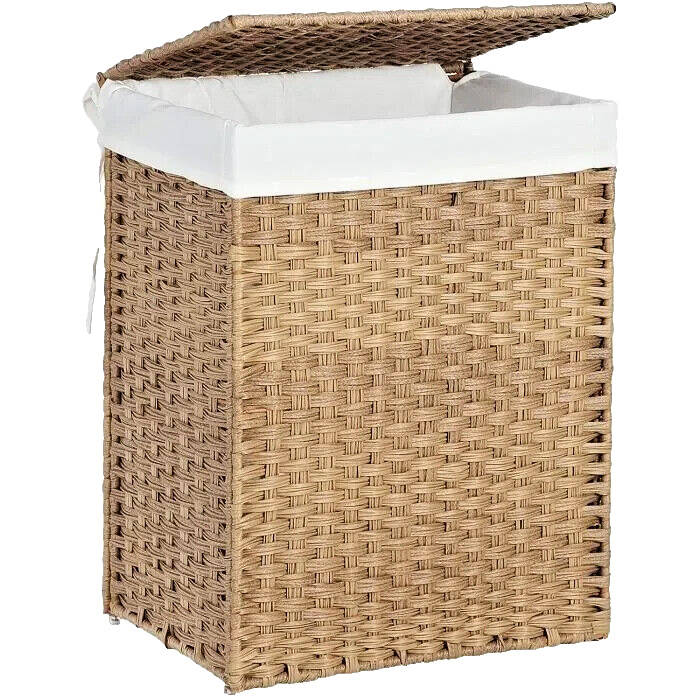 Panier à linge 90L pour organiser une salle de bain familiale