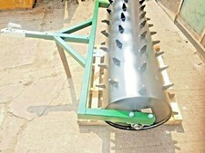 Garden Aerator Lawn/Farm Turf Spiked Quad Atv Towed 3 Foot Packer Roller Harrow