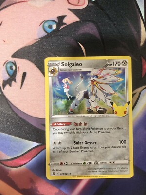 Solgaleo 21/25 Celebrations 2021 Holo Foil Pokemon TCG Card - NM/Mint
