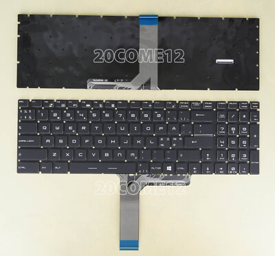 For MSI GP65 Leopard 10SFSK 10SFK 10SEK 9SD keyboard Color backlit