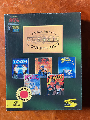 LucasArts Classic Adventures | PC | Big Box | Loom, Monkey Island, Indy u.a.