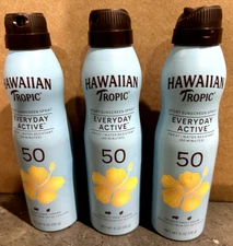 HAWAIIAN Tropic Everyday Active Sport Sunscreen Spray SPF 50- 3pk