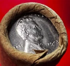 1943-S OBW ORIGINAL BANK WRAPPED ROLL BU UNCIRCULATED LINCOLN WHEAT CENT PENNIES