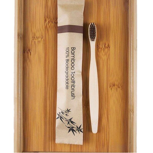 Eco Friendly Bamboo Toothbrush Natural Biodegradable Wood Adult & Child Sizes - Afbeelding 7 van 32