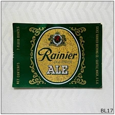 Rainer Ale Sicks' Rainer Brewing Co. Seattle Beer Label (BL17)