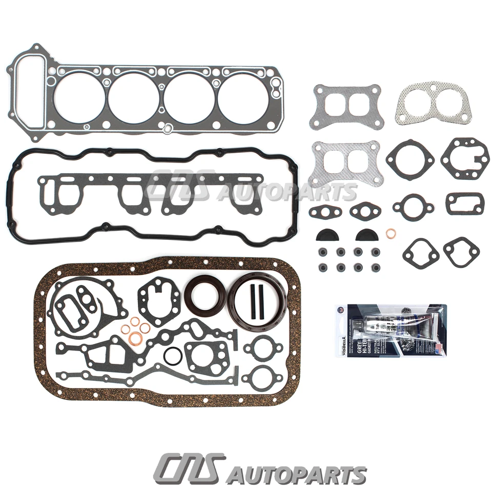 FULL GASKET SET Z24 Fits 86-89 NISSAN D21 PICKUP 2.4 SOHC 8V Foto 4 de 4