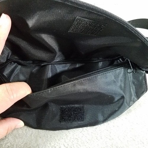 Pink Stuff Fanny Pack Black Pink Embroidered 3 Zip Pockets 1 Hidden Pocket - Picture 8 of 11