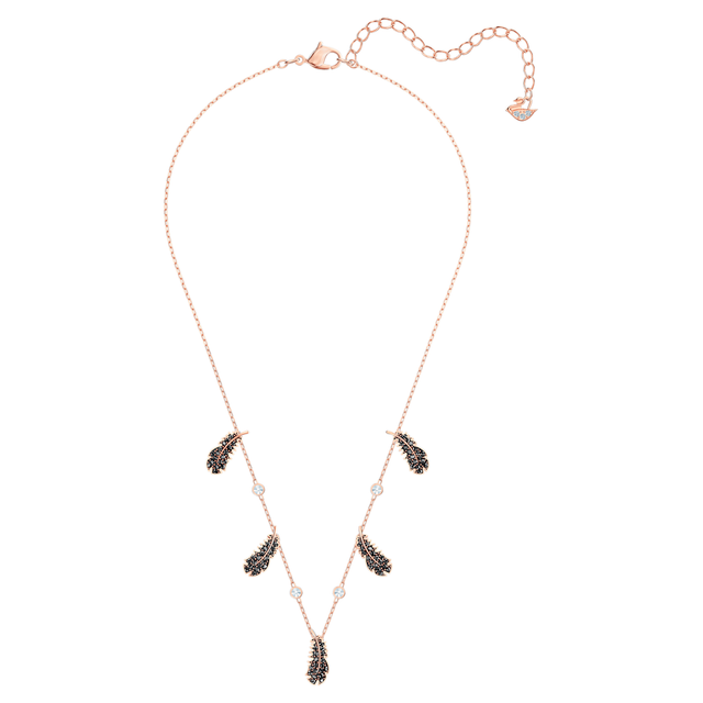Naughty Choker Necklace Black Rose Gold 