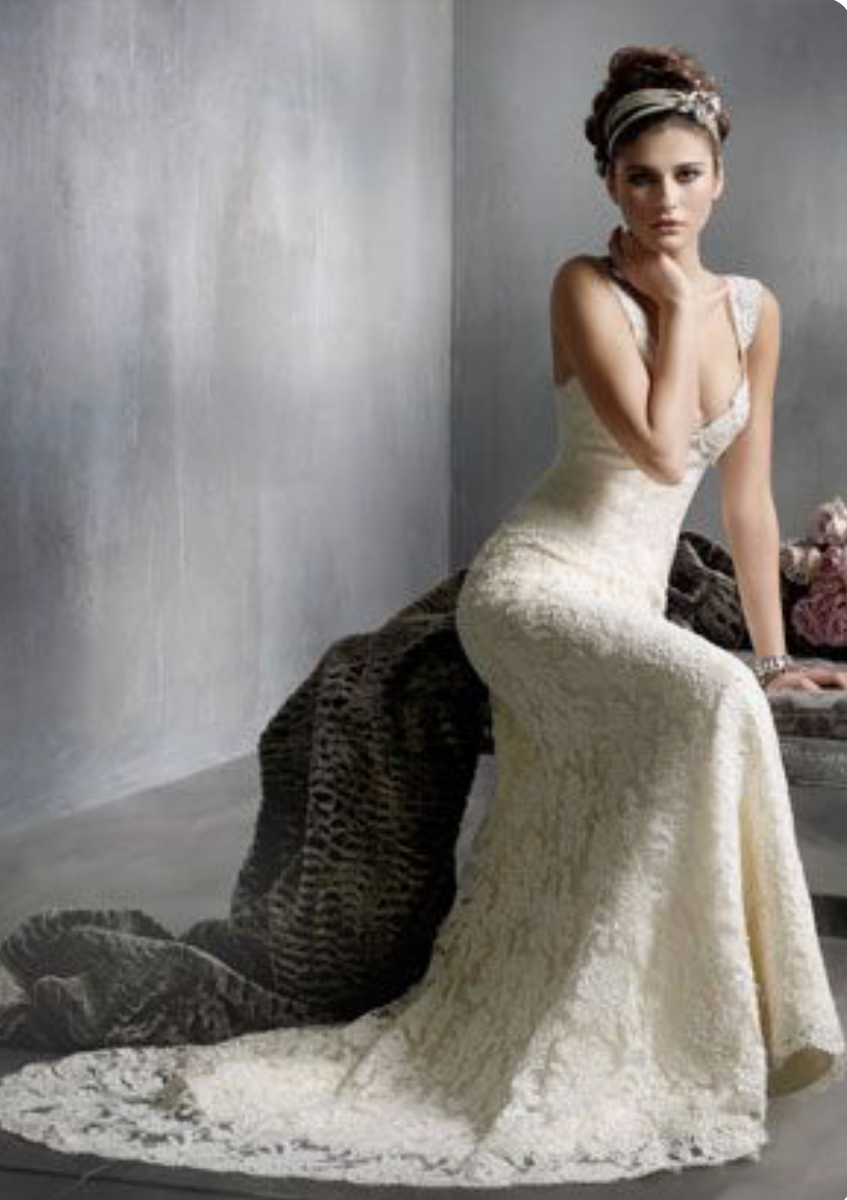 Vintage Lazaro Wedding Gown SP2008 Collection LZ3813 size 16