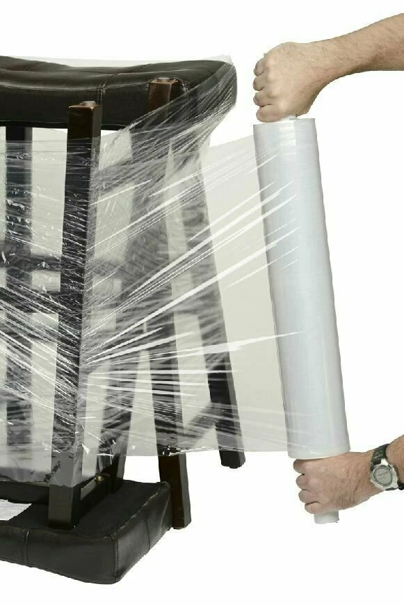 20" x 1000FT 80 Gauge Pallet Wrap Stretch Film Shrink Hand Wrap 1000' 1 Roll - Image 2 of 2
