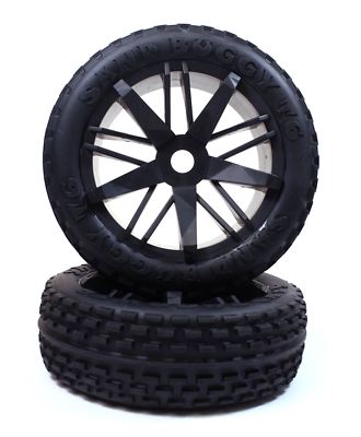 Rage R/C - Front Wheels w/ Pin Tires, Mounted (pr.): RZX 739792069369 | eBay