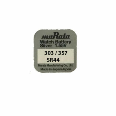 4 x Murata eh. Sony 357 Uhrenbatterien 1,55 V SR44W  SR44 LR44 AG13 Knopfzelle