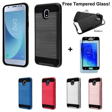 For Samsung Galaxy J3 V 2018/Orbit/Star/Achieve/Aura Hard Case+Screen Protector