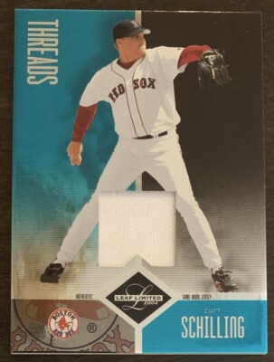 Curt SCHILLING 2004 Leaf Limited Threads Emerald Jersey Relic #25 4/25 Red Sox
