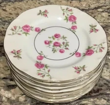 FOUR(4) THEODORE HAVILAND NEW YORK LIMOGES DELAWARE BREAD SIDE PLATES 6 1/2”D