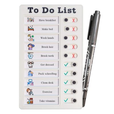 Checklist Board Daily Schedule To Do List Board Chore Chart Memo Checklist