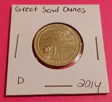 2014 D Great Sand Dunes Park Colorado Quarter. ATB Series 