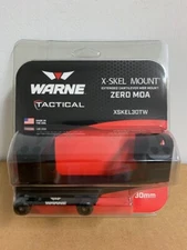 New Warne Extended X-Skel 1-Piece MSR Scope Mount Black 30mm XSKEL30TW