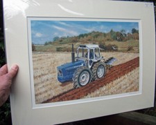 County 1174 Tractor / Dowdeswell / Ploughing , Fine Art print by Steven Binks