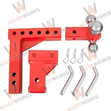 3 Way Adjustable Tri Ball 2 Solid Receiver Raise Drop Vertical Triple Tow Hitch 3 Way Adjustable Tri Ball 2 Solid Receiver Raise Drop Vertical Triple Tow Hitch