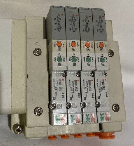 SMC SI DEVICENET EX250-SDN1 MANIFOLD VALVE W/ SMC 04U-N1-D-X160US - Picture 3 of 7