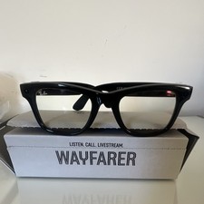 Ray-Ban Wayfarer Eyeglasses Black Plastic Full Rim Solid Unisex Adults