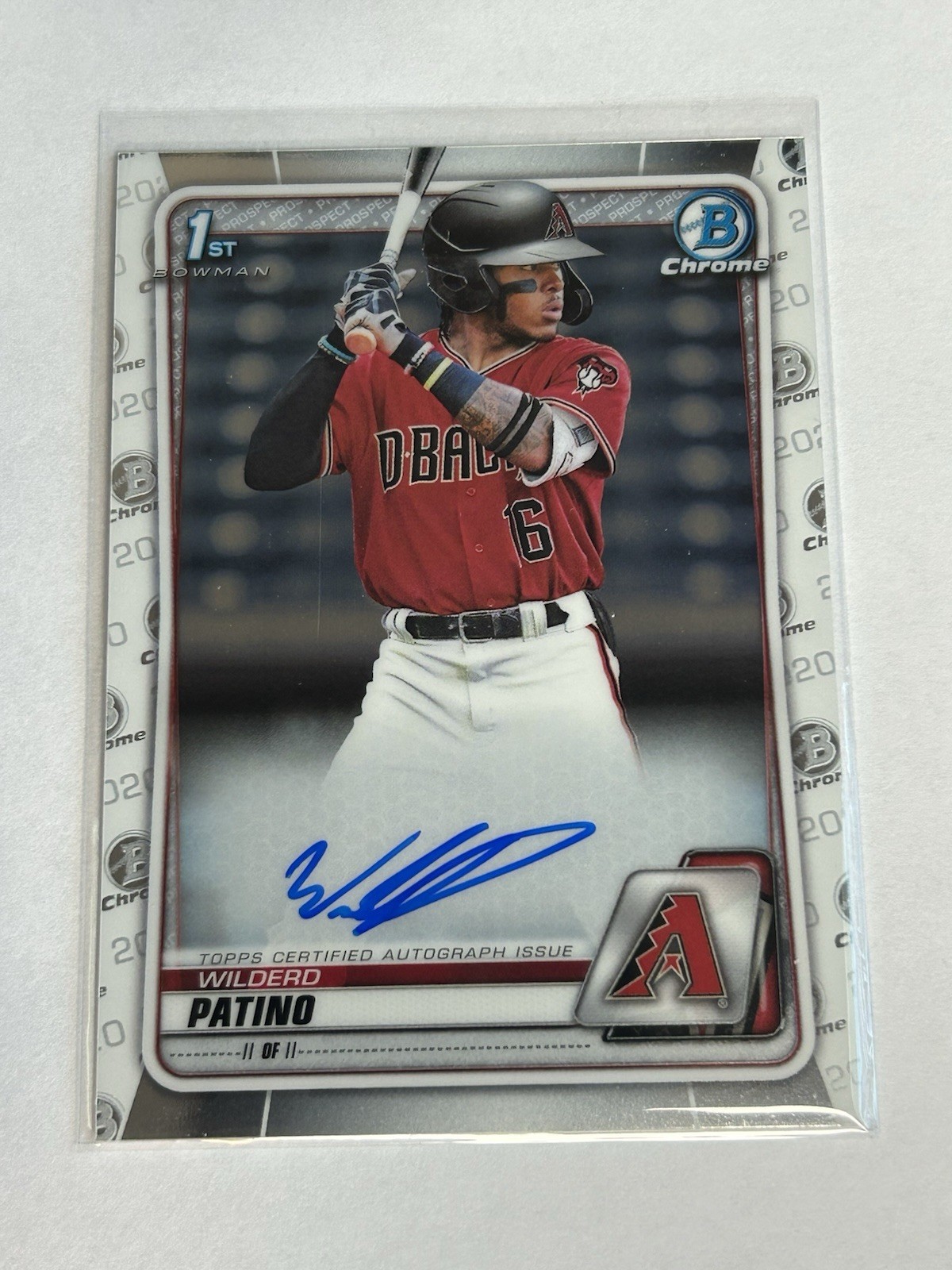 2020 Bowman Chrome Wilderd Patino 1st Prospect On Card Autograph RC #CPA-WP