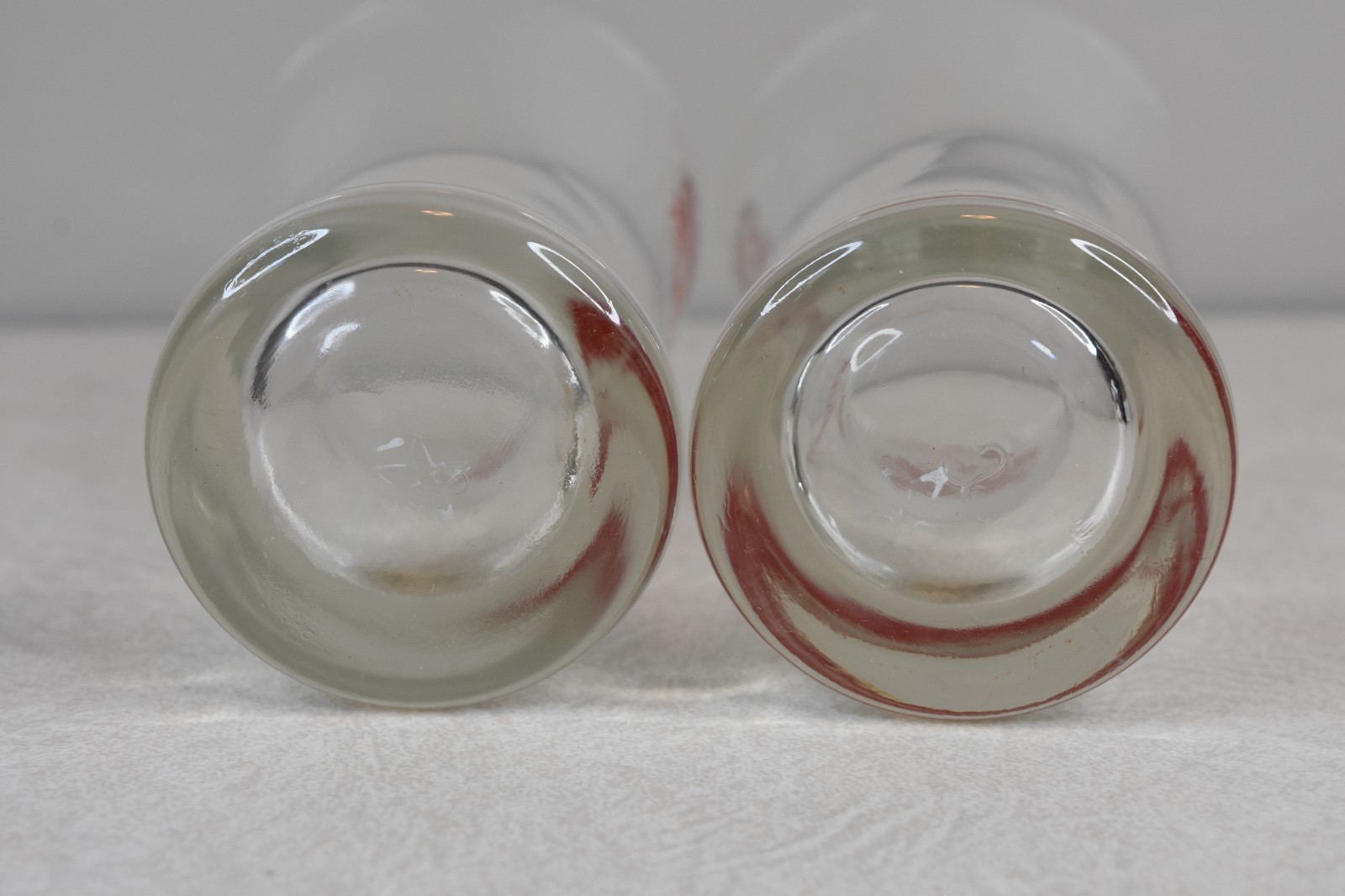 Vintage NOS 1970s Pizza Hut Libbey 12oz Drinking Glasses 5 7/8" Tall Lot of 2