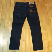 Jean en denim Bape Baby Milo excellent état d'occasion L rouge oreille du Japon