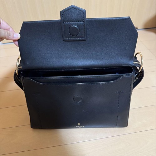LANVIN Black Shoulder Bag Flap - Picture 8 of 18