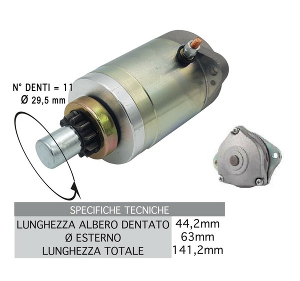 Startermotor 1791165 Piaggio Vespa FL 125 1989 1990-image