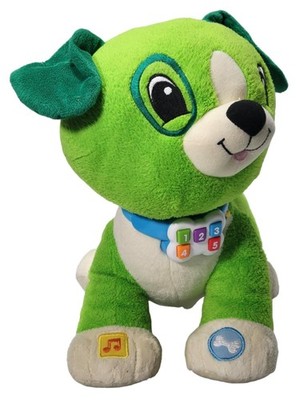 LeapFrog Read With Me SCOUT Interactive Music Plush Stuffed Dog TESTED & WORKS
