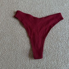 Skims Brick Cotton Rib Dipped Thong, Size 2X NWT
