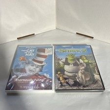 Brand new sealed The Cat in the Hat & Shrek 2 DVD lot