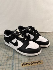 Nike Dunk Low Pandas Boys Size 3y Sneakers Near Deadstock