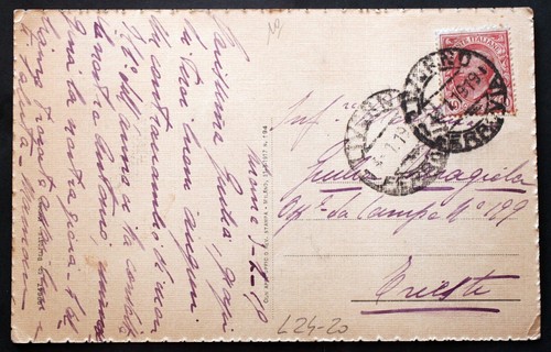 CL24-cartolina viaggiata 1919 Livorno Scali d'Azeglio - Photo 2/2