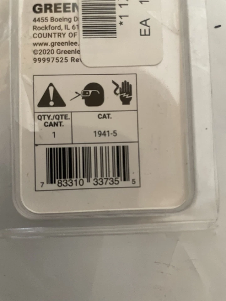 Qty 5 Greenlee Replacement Blades 1941-5 For use With MC Cable Cutter # 0952-01 - Image 4 of 4