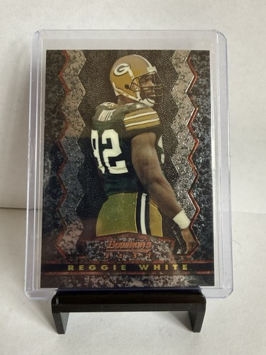 Reggie White [Black Refractor] #3 1994 Stadium Club Bowman's Best card