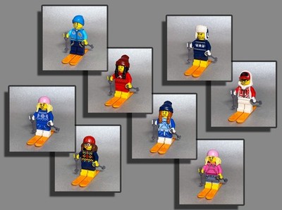 LEGO  Figuren City -   SKIFAHRER (37-44) SKIFAHRERIN KINDER Winter Wintersport