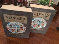 Massive Two Volume Worldwide Stamp Collection In  HE HARRIS ALBUMS. .Magnificent