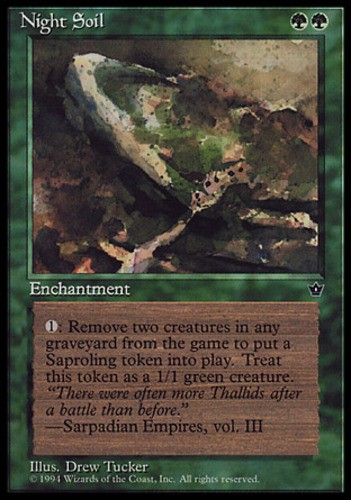 Night Soil (Tucker) - Fallen Empires #71c MTG Magic The Gathering - Picture 1 of 1