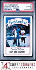 1991 FOOT LOCKER SLAM FEST SERIES 3 #9 WILT CHAMBERLAIN HOF PSA 10