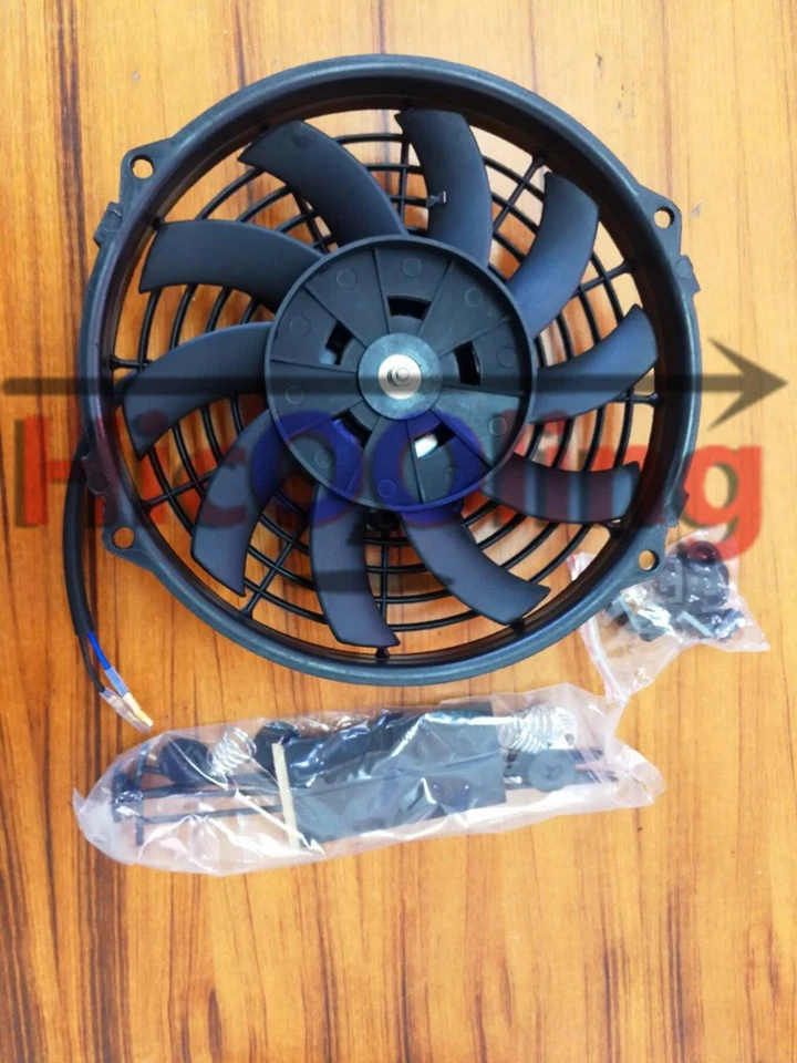 12 inch Thermo Fan 12V volt Electric Cooling Fan Universal + Mounting kits - image 4 of 4