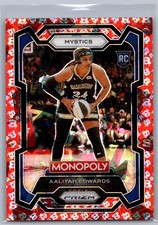 2024 Panini Prizm Monopoly WNBA AALIYAH EDWARDS Free Parking Rookie #13 Mystics