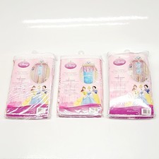 Disney Princess Pink Curtain Panels  Valance Cinderella's Coach  Glass Slipper