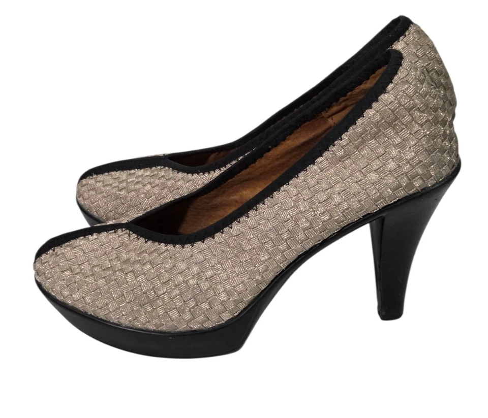 Bernie Mev Heels Legend Platform Pumps Size EU 40 US 9 Champagne Shoes - Image 3 of 4