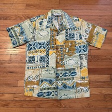 Vintage 60s 70s Duke Kahanamoku Hawaiian Shirt Sz M Made In USA