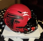 Bijan Robinson Autographed Atlanta Falcons RAVE Mini Football Helmet - BAS