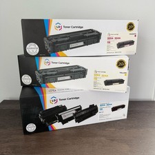 LD Products  Set of 3 - Remanufactured Toner Printer Ink Magenta Cyan Yellow